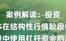 案例解读：投资者群体在结构性行情阶段中使用杠杆资金的风险管理